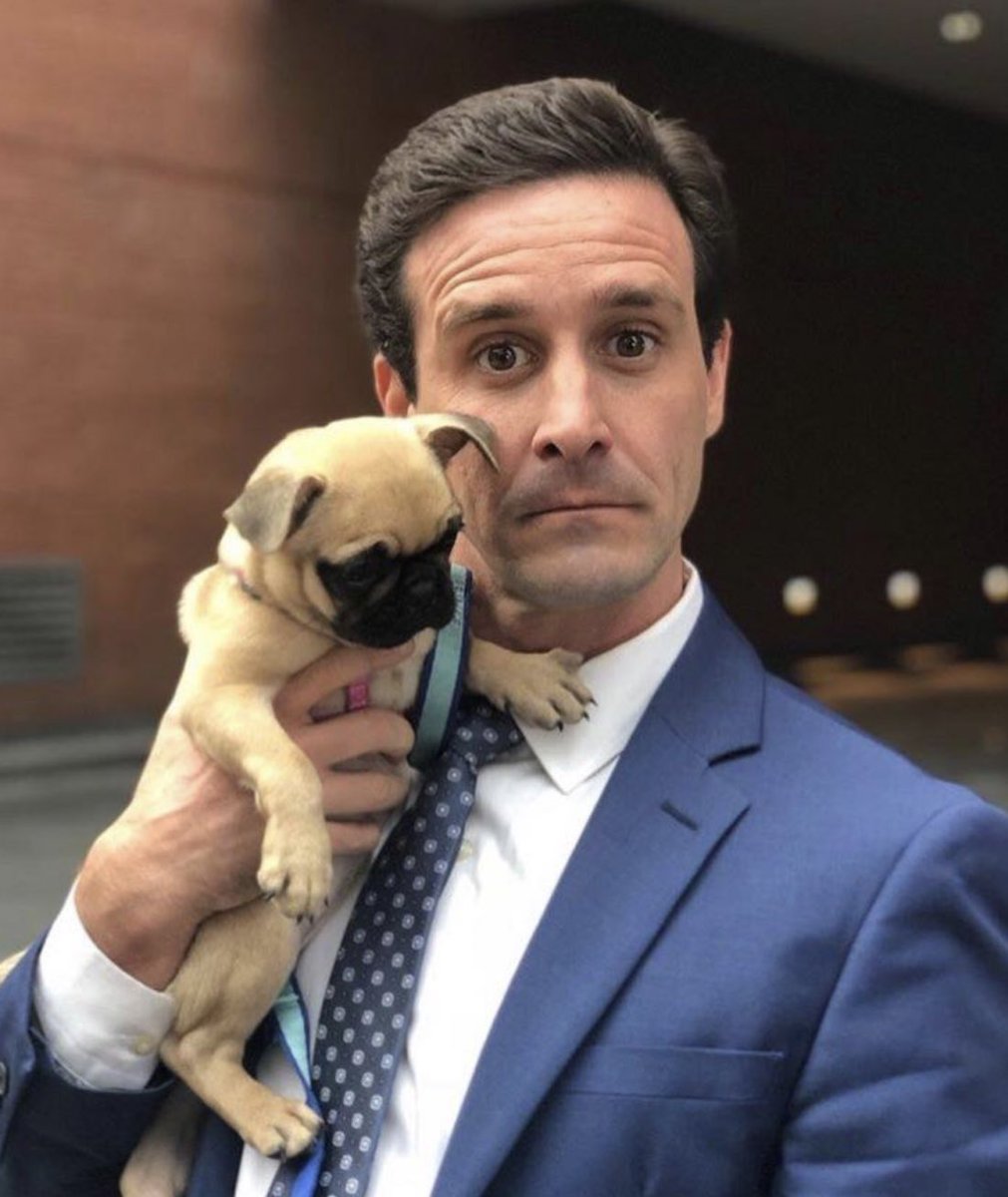 James Ransone with a pug, everyone