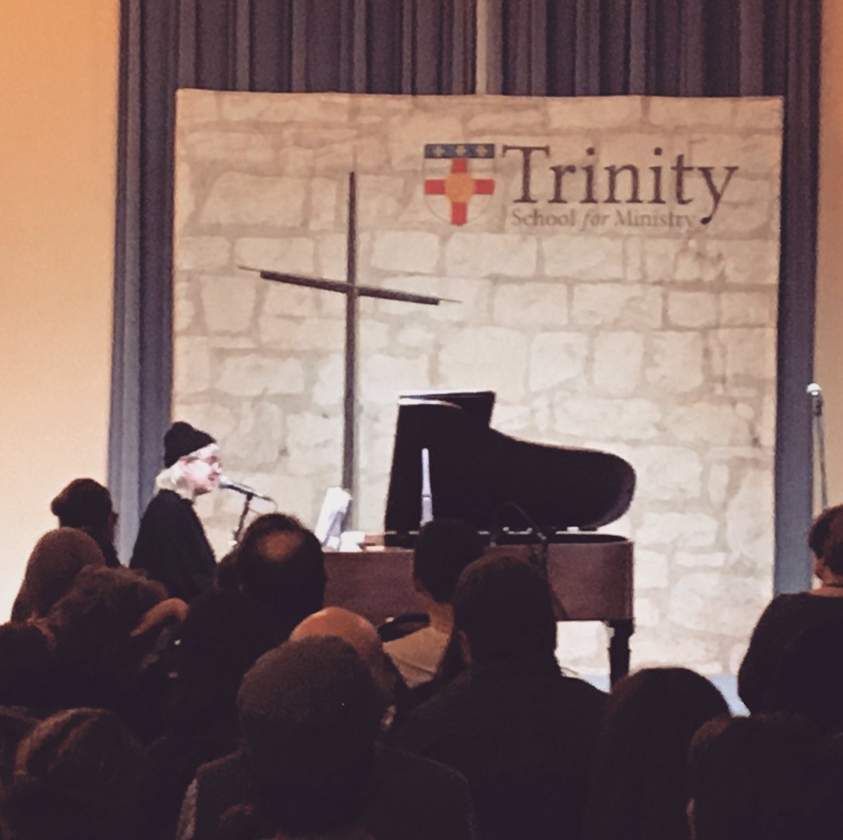 erinfmoniz's tweet photo. @audreyassad with @iamthelatifah and @frflanigan from @liturgicalfolk at @TS4Ministry! #neweden #janterm #dmindeacon https://t.co/6ubcYHnmKg