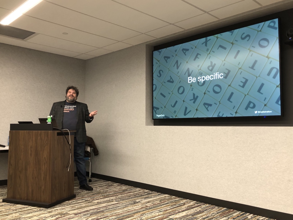 bridgetkromhout's tweet image. Naming things matters (that, and cache invalidation)! @mattstratton #devopsmsp