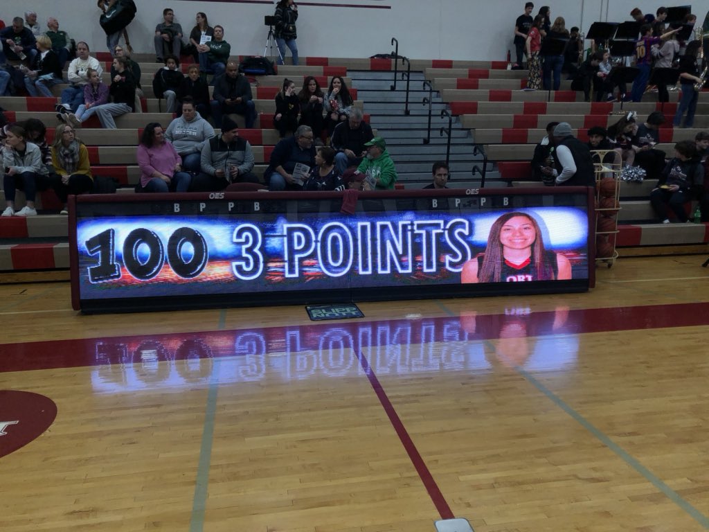 PNHSAD's tweet photo. Congratulations to Girls Basketball player Lexie Hernandez.  Lexi tonight connected on her 100th 3 point shot!  She is the first girl in Tiger history to hit 100 3 pointers. https://t.co/e5oTcQGR2u