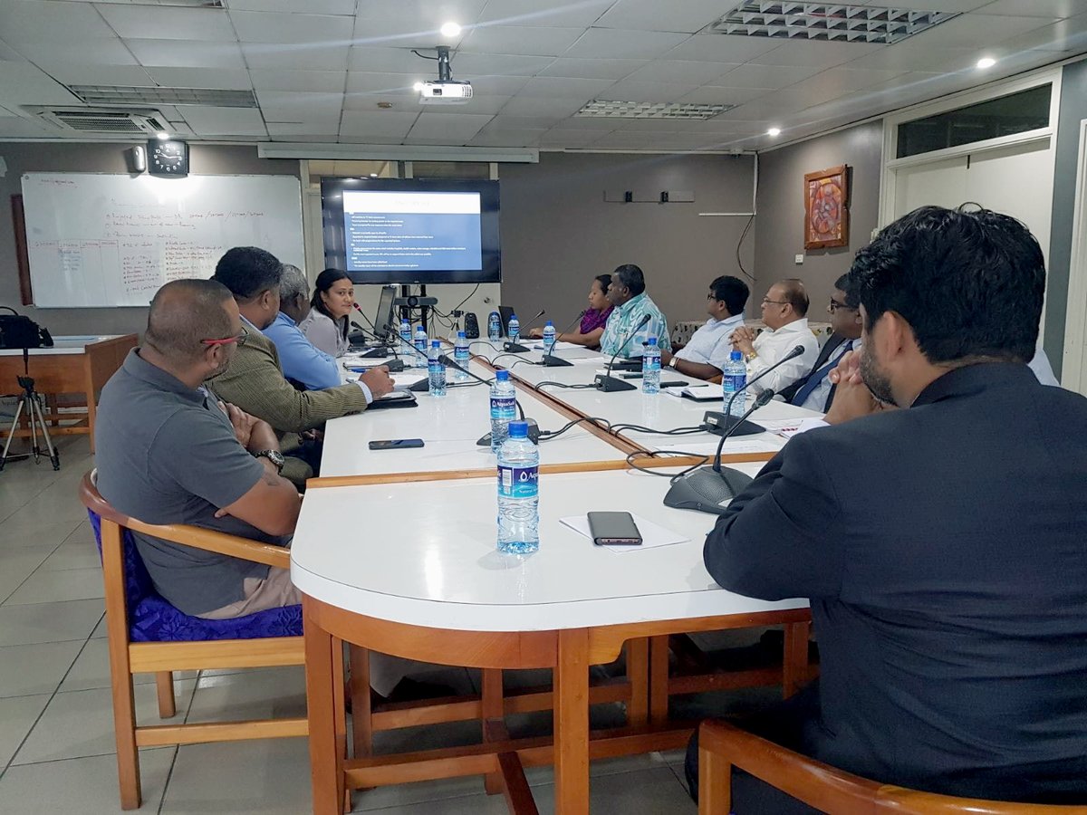 FijiGovernment's tweet photo. Our teams are closely monitoring the situation & ready to help Fijians should the need arise.
Fijian AG Aiyaz Sayed-Khaiyum & fellow cabinet Ministers received a briefing from response teams on the situation this morning.
All #Fijians are urged to be prepared.
#TeamFiji #Fiji https://t.co/Pa9jpOSFJL
