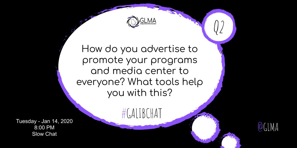 sabrinajolee's tweet photo. Slow chat Q2: Don’t forget you can post anytime this week! I can’t wait to see what/how you all promote media and literacy. #galibchat @glma #libraryadmin Don’t forget to tag everything with #galibchat https://t.co/LrGJGUKBAf