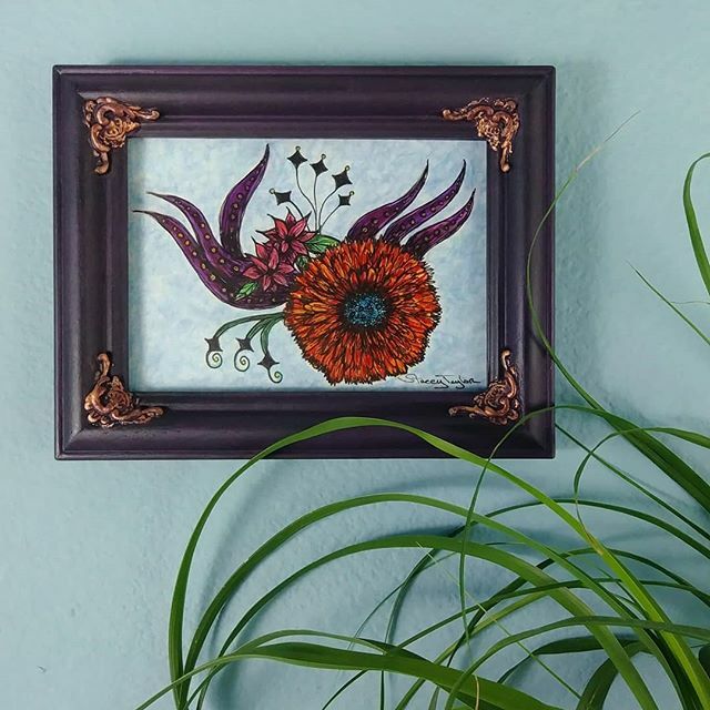 love2beclectic's tweet photo. What better way to show off hand drawn original art than a hand painted frame?

Shimmering copper details make it super special.⁠
⁠
Where might you hang this one in your home?⁠
.⁠
.⁠
.⁠
.⁠
.⁠
#fineartfloral #whimsicalart #magicalart #colorfulart … https://t.co/pQx8UMq6xw https://t.co/XDGOk1vcWd