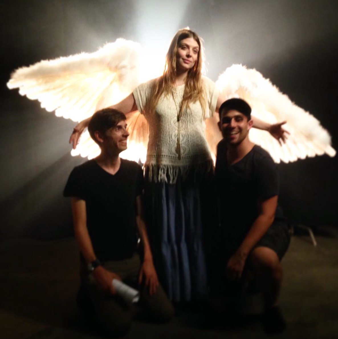 patrickmeaney's tweet photo. The horror film I directed, House of Demons, is once again available on all VOD platforms after a brief hiatus to change distributors. 

If you haven't seen it yet, go check it out, and enjoy this throwback image to the last day of filming with our angelic star @amber_benson https://t.co/YwJrndeZet