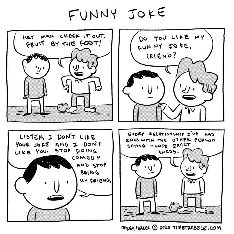 i drew a comic about a funny joke 