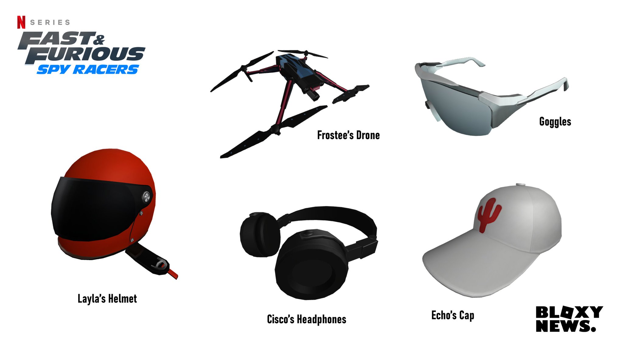 Bloxy News On Twitter Here Are A Few Leaked Accessories Relating To A Fast And Furious Spy Racers Promotion Coming Soon To Roblox - i spy roblox codes