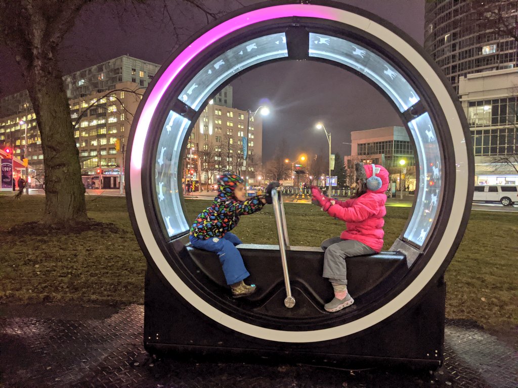 YashYanthi's tweet photo. Checked out #LoopTo taking place at @WaterfrontTO until Feb 8th. This free, interactive light installation happens daily from 9 a.m. to 11 p.m. I was impressed that the kids were quiet during the #NorthFireCircus performance (they'll be there every Saturday). Totally captivated! https://t.co/DHUZORqsrN