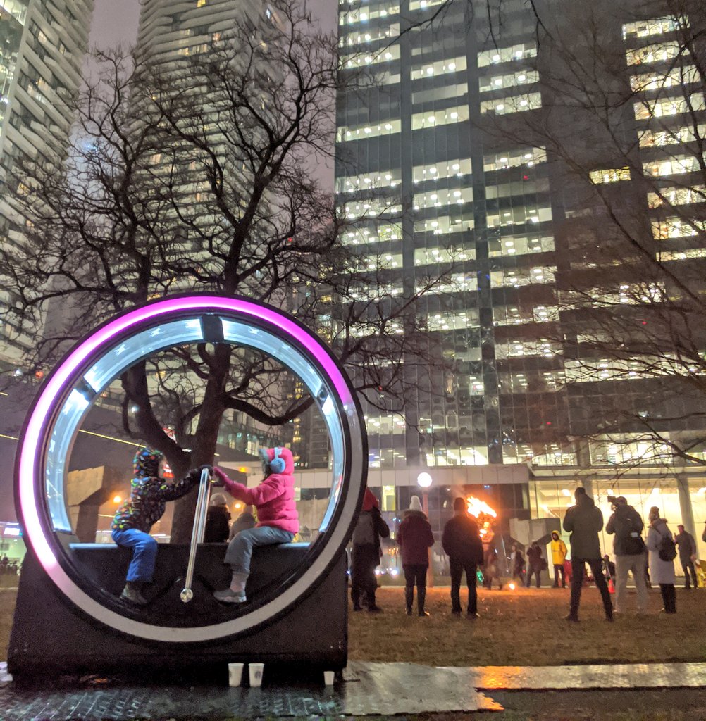 YashYanthi's tweet photo. Checked out #LoopTo taking place at @WaterfrontTO until Feb 8th. This free, interactive light installation happens daily from 9 a.m. to 11 p.m. I was impressed that the kids were quiet during the #NorthFireCircus performance (they'll be there every Saturday). Totally captivated! https://t.co/DHUZORqsrN
