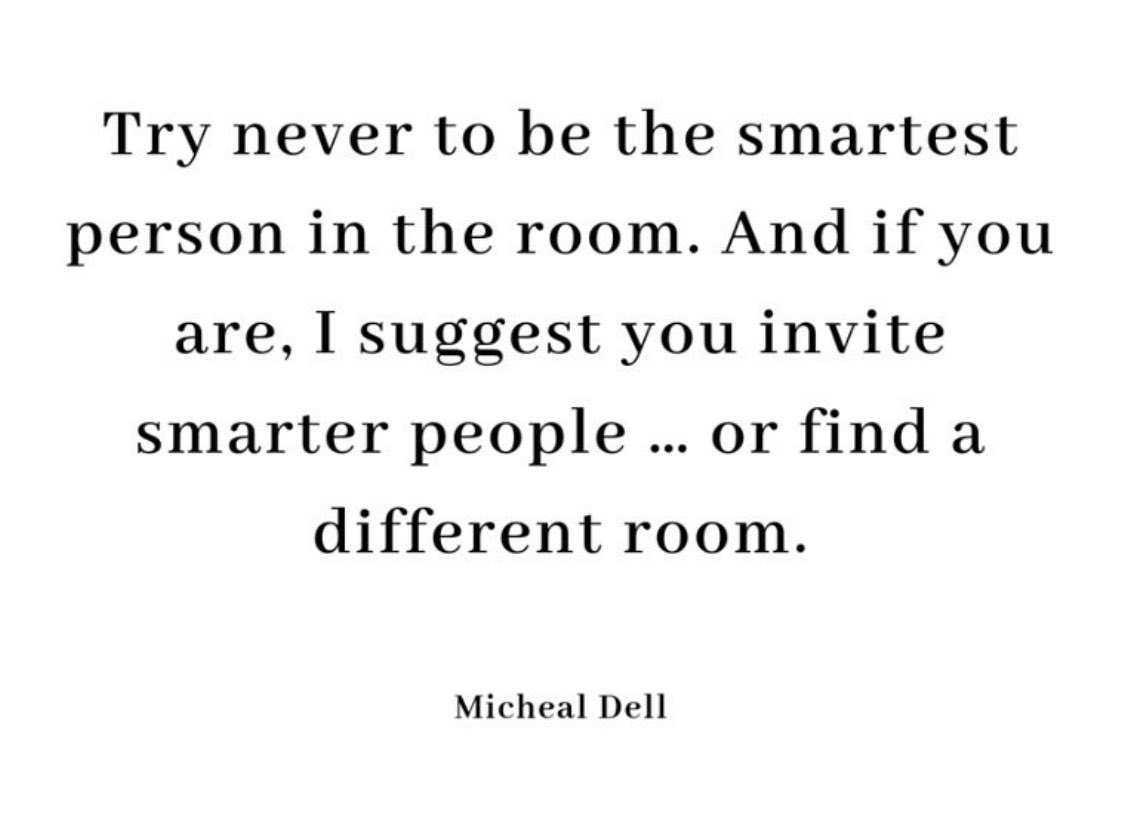 Surround yourself with people who challenge you and inspire you to grow! There’s always something we can be learning to be better teachers, better leaders, and better human beings. #edchat