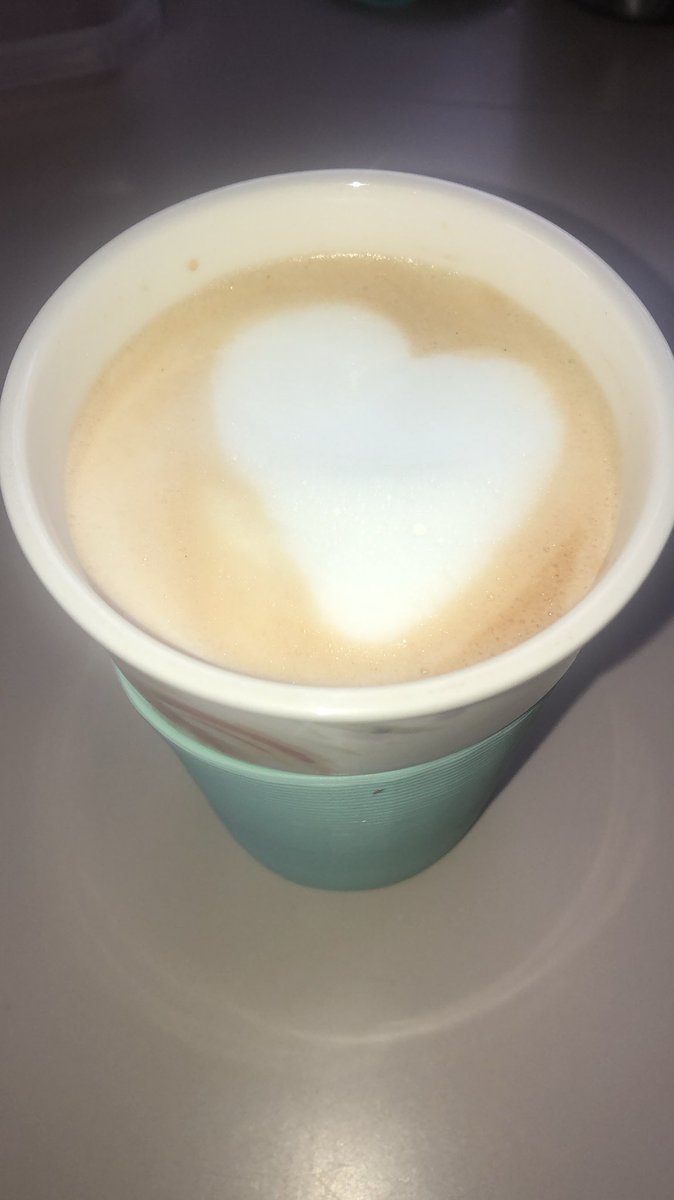 HansfordsM's tweet photo. I created this masterpiece of coffee art. #coffeelovers #CoffeeAddict #coffeeart #nzmom https://t.co/I5U35yNEFT