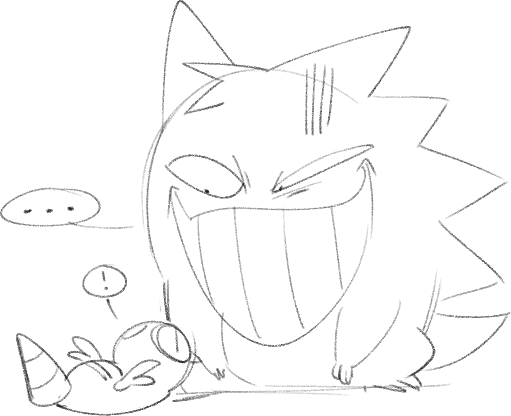 drew this last night for the sole purpose of pissing off @FluffyBumblebut ??
#pokemon #gengar #dunsparce