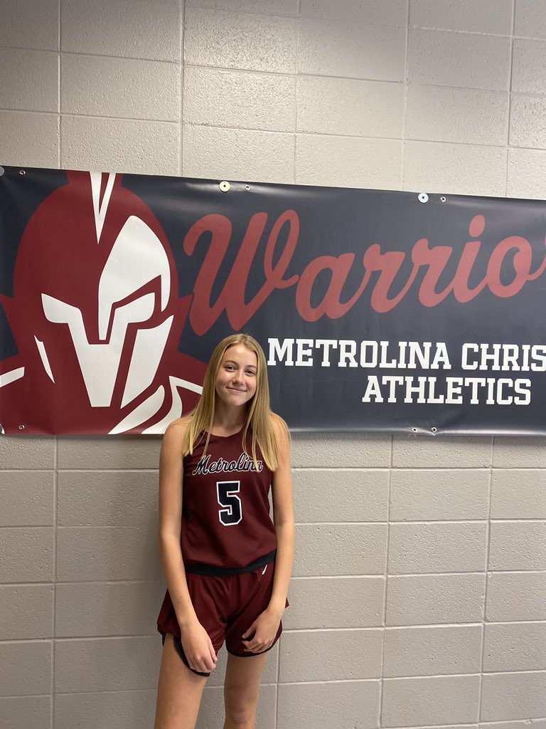 Metrolina_WBB's tweet photo. The Lady Warriors top performers in their 74-36 conference win over Gaston Christian

Emma Phibbs (#5, co ‘23) with 15 pts, 8 asts, 5 rebs, 5 stls
Emily Walters (#1, co ‘21) with 13 pts, 5 asts, 5 rebs, 3 stls

@langstonwertzjr @charlottepreps @UCHOOPS https://t.co/e204z9GuqF