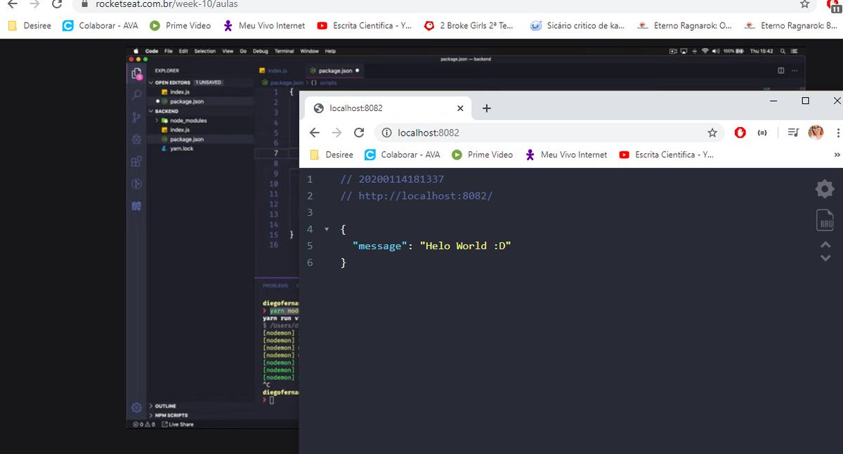 fragadesiree's tweet image. 22/100 - Today I started the week #Omnistack from @rocketseat 

#100DaysOfCode #JS #NodeJS