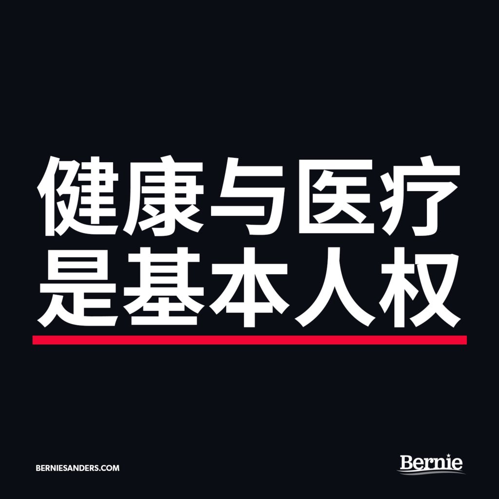 AAPI4_Bernie's tweet photo. #HealthcareIsAHumanRight #AAPI4Bernie #DemDebate https://t.co/vNeDOyFL4j