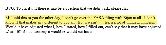 Van Grack demanded "false testimony from Mr. Flynn about the alleged 'false statements' in the FARA filing - despite Flynn explaining how he learned things in "hindsight" in June 2018cc  @KerriKupecDOJ