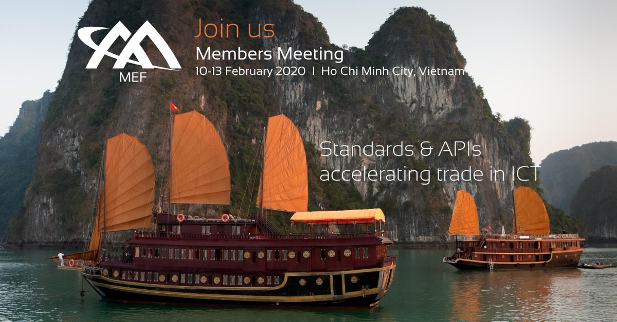 Only weeks away: MEF's first members meeting of 2020! Make sure to be a part of the members' exclusive meeting to help drive the successful and lucrative future of network-based digital services. Register here: ecs.page.link/hW9P9 
#MEF #LSO #SDWAN #Security #IP #CE