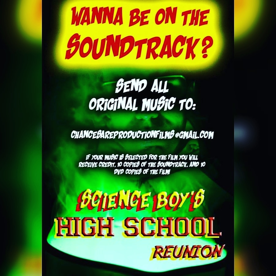 chancesarefilms's tweet photo. Calling all #muscians #music #Soundtrack #scienceboyshighreunion https://t.co/i4KhvyuAK3
