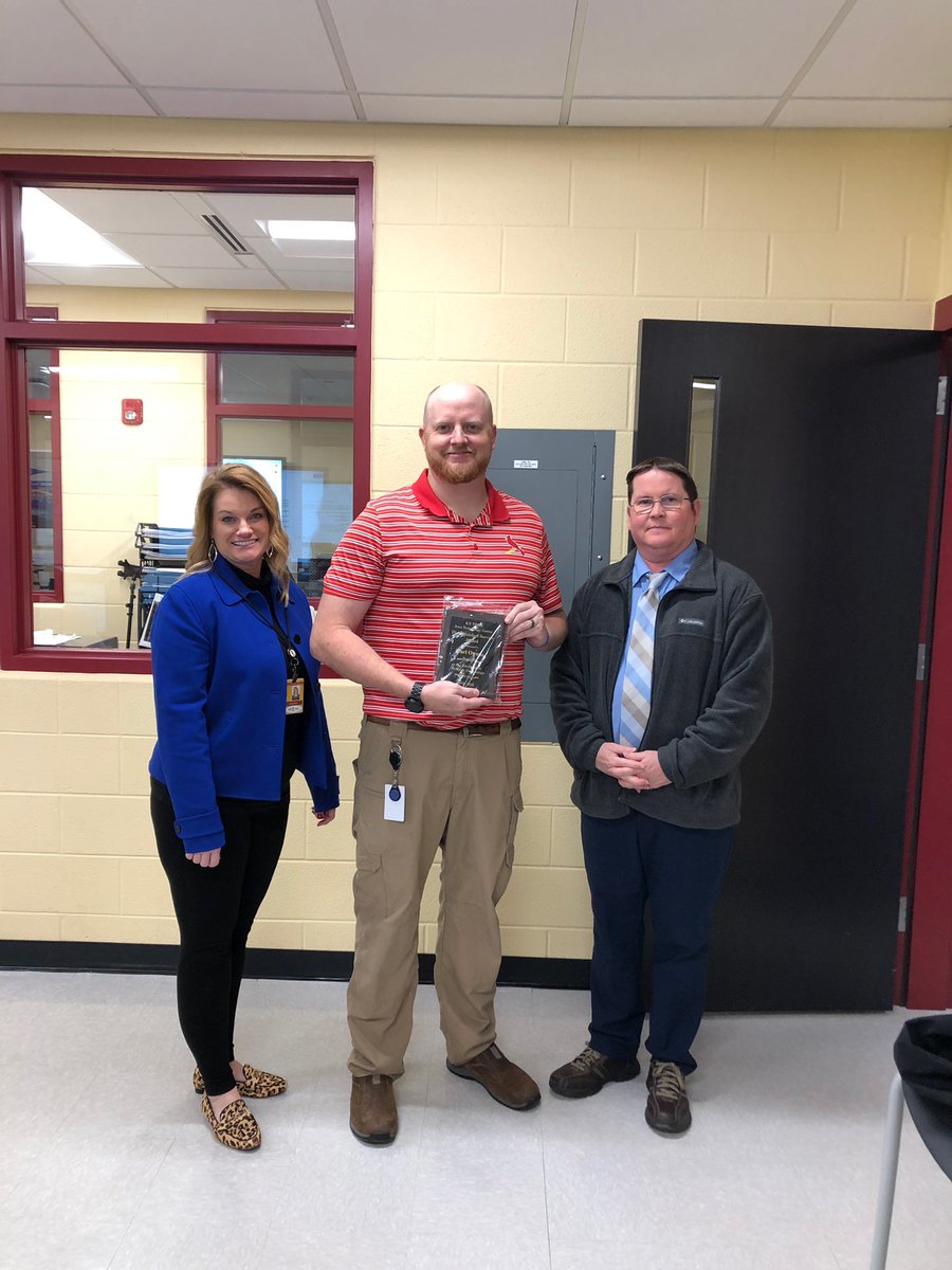 Congratulations  to our very own, Carl Owens! He was awarded the Distinguished Service Award For Excellence in Strategic Partnerships from the state. Mrs. Burd, ATC Principal, and Larry Garrity, Regional Supervisor, presented him with the award. #skillsforsuccess <a href="/BarrenZone/">Barren County Innovation Zone</a>