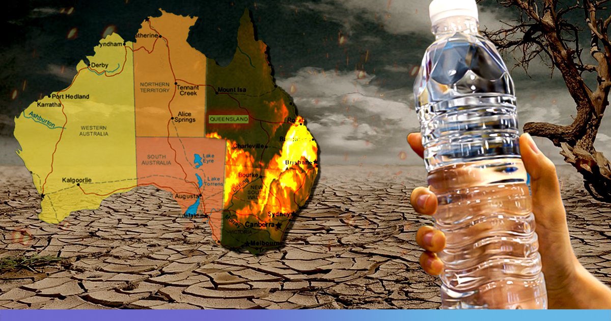 Dystopia992's tweet photo. #BoycottChina 🇨🇳 — 
Locals in #Queensland go for MONTHS without #water &amp; have to ration it, farmers killing livestock..

Yet, a #China company in Brisbane received govt approval to run #commercial water-mining operations!

#AnywherebutChina #ChiNazi
#Australia #AustraliaBurning https://t.co/IS00jQxjyR