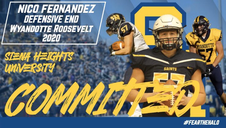 🔵💫 COMMITTED💫🟡 #FearTheHalo #AGTG <a href="/SienaHeightsFB/">Siena Heights University Football</a> <a href="/CoachKohn12/">Matt Kohn</a> <a href="/WYBEARSFOOTBALL/">WYANDOTTE FOOTBALL</a>