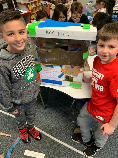 VBMoody's tweet photo. Mrs. Byrne’s 3rd graders accept the challenge to create their own cardboard arcade games! @VBMoody @CannataJennifer @DocConner13 #rigorrelevance https://t.co/HQRPrs36tI