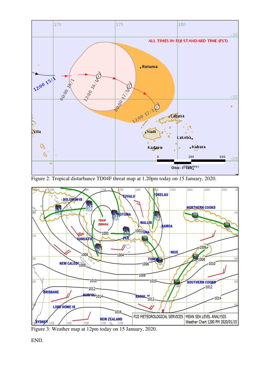 FJMETservice's tweet photo. Latest media release on Tropical Disturbance TD04F issued this afternoon. https://t.co/KotQVEFc64