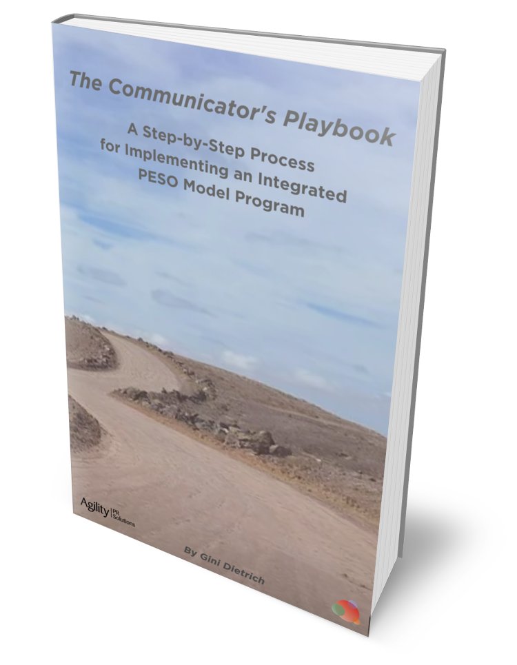 JonMikelBailey's tweet image. The Communicator's Playbook by @ginidietrich is the only book you'll need to implement a #PESOmodel communications program buff.ly/30gh35v