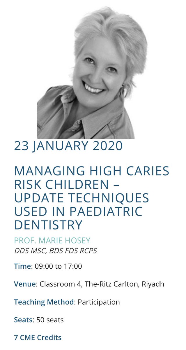 DrAbdulRahmanII's tweet photo. للمهتمين بطب أسنان الأطفال .. هنا يوم علمي كامل تنظمه @SaSspd و @DentalSaudi .. وورشة عمل تقيمها @MT_Hosey يومي ٢٣ و ٢٤ جانوري ..
📌Mark your calendar https://t.co/O6QqPPJM2Z