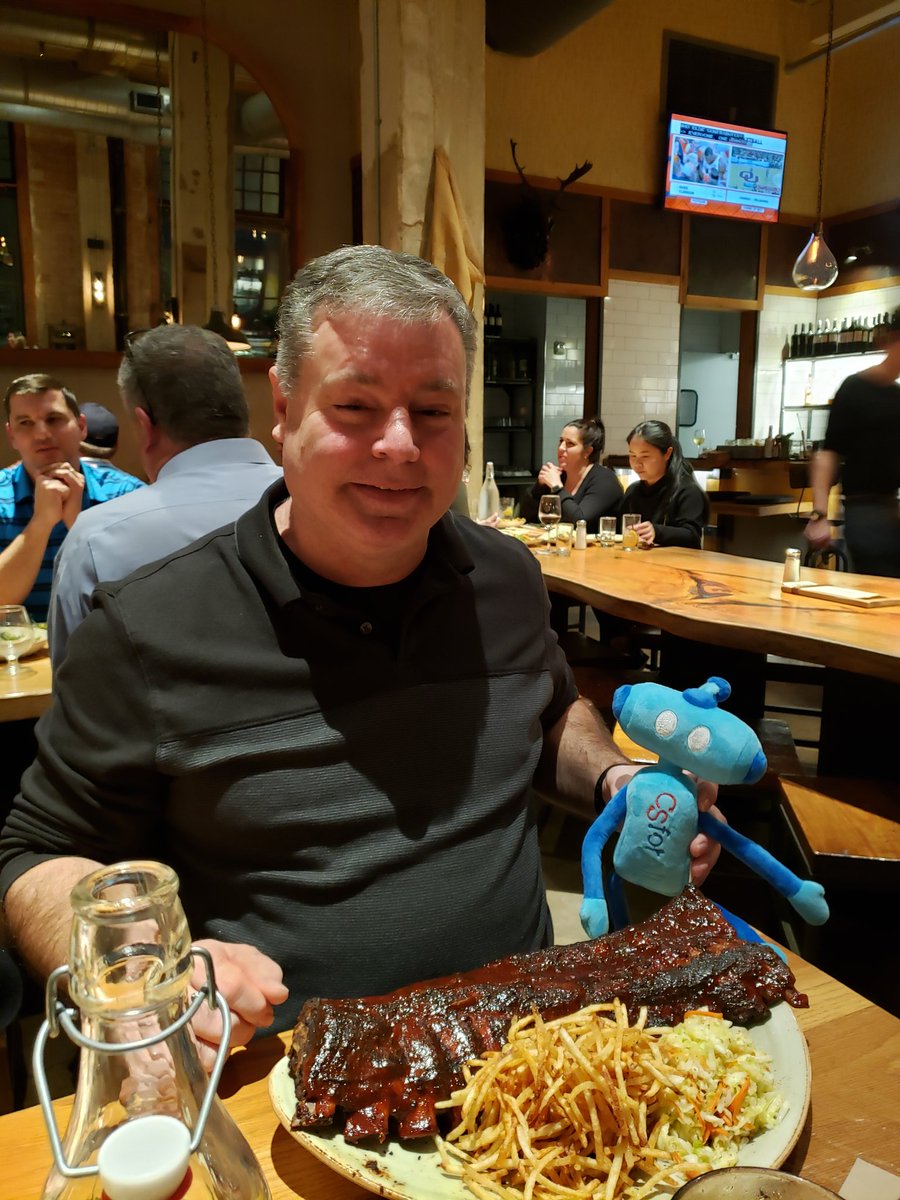 drmcguffin's tweet photo. @CSforALL 's mascot Ally decided to join the Kentucky @csforall group for dinner. #wheresally @ghsteachlarry @kdoliver42 @taramartin04 @LeeannYonker @TraciTackett https://t.co/kOxUKYpMq3