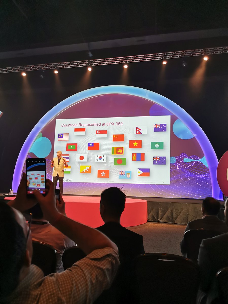 How many flags can you recognise? The countries represented at #CPX360 #cybersecurity