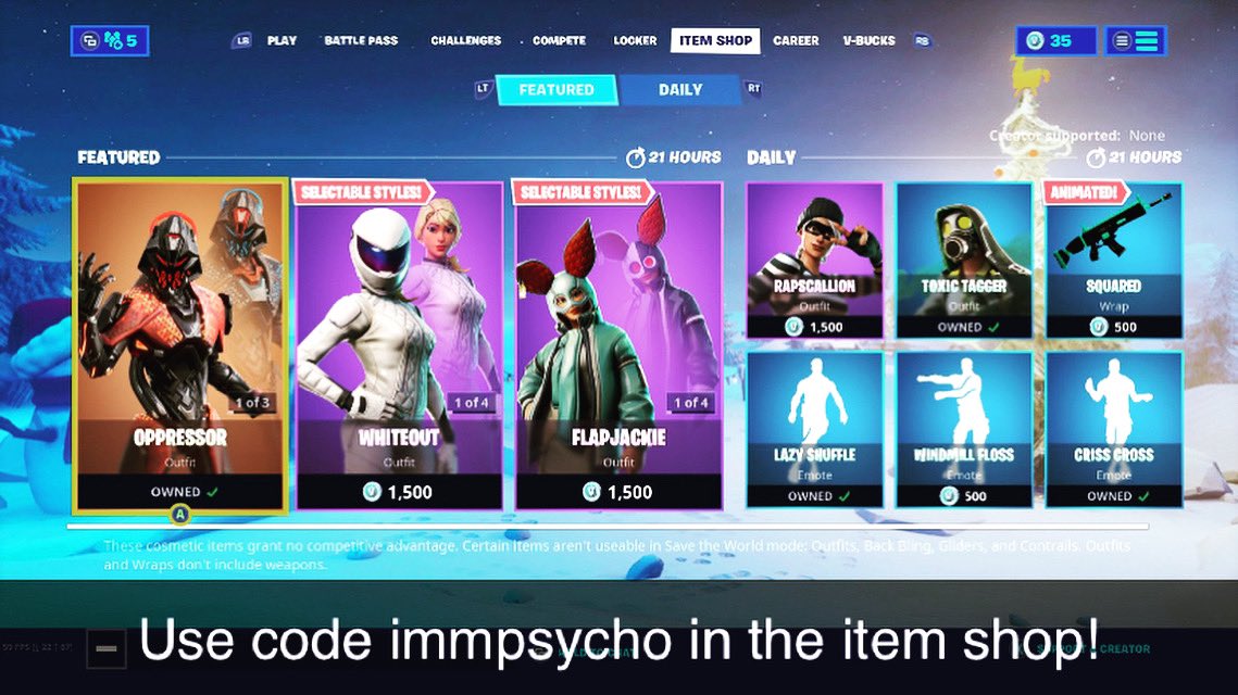 Imminentpsycho's tweet photo. #mixer #twitch #fortnite #fortnitememes #epicgames #xboxone #playstation #twitchstreamer #mixerstreamer #gamer #gaming #itemshop #supportacreator #flexupload https://t.co/ZEI7YdzzNe