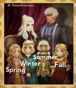 _RavenBranwen_'s tweet photo. I still believe Ozma and Salem's four daughters, were the original Seasonal Maidens. The only people who can convince me otherwise, are the amazing peeps of #CRWBY. ๐
#RWBY #Salem @OfficialRWBY @RoosterTeeth #WinterMaiden #SpringMaiden #SummerMaiden #FallMaiden https://t.co/65Athpdxwq