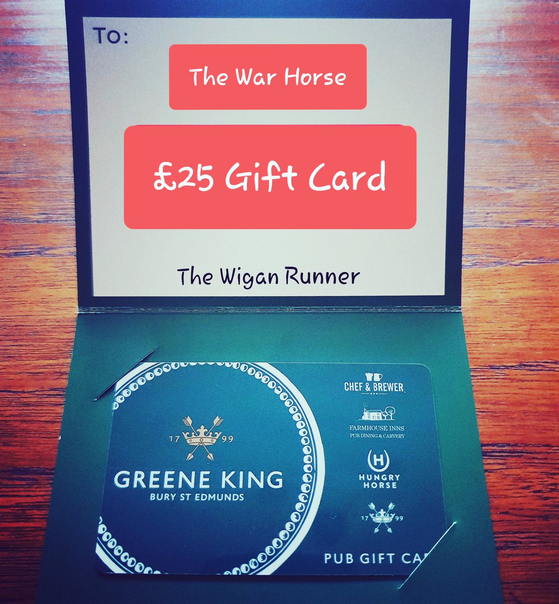 The Wigan Runner On Twitter Win A 25 Gift Card Like Retweet Follow Thewiganrunner Weve Teamed Up With Greeneking 2 Give Away A 25 Gift Card Winner Picked