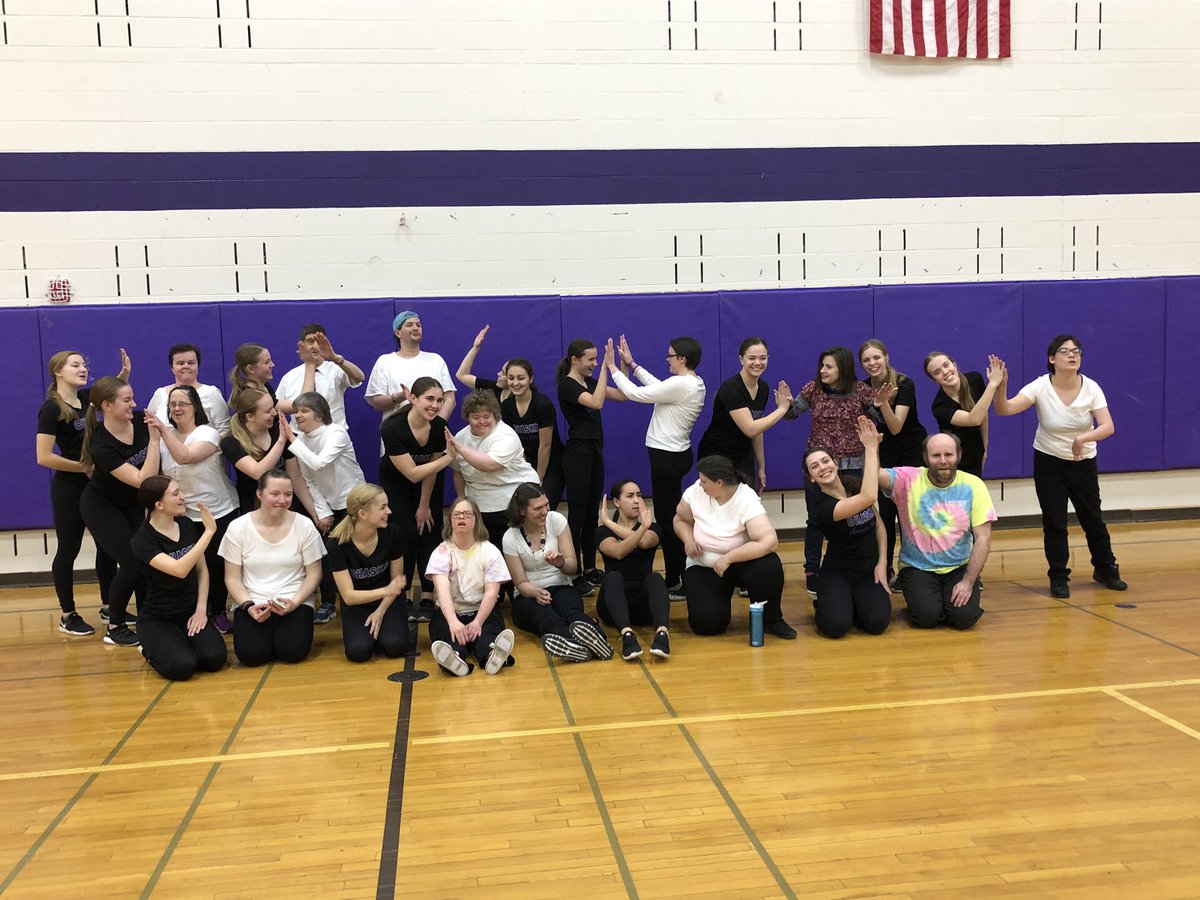 We love when the Magnifying Abilities group comes to dance with us! #traditions #chsdtfamily #lovethisteam 💜💛