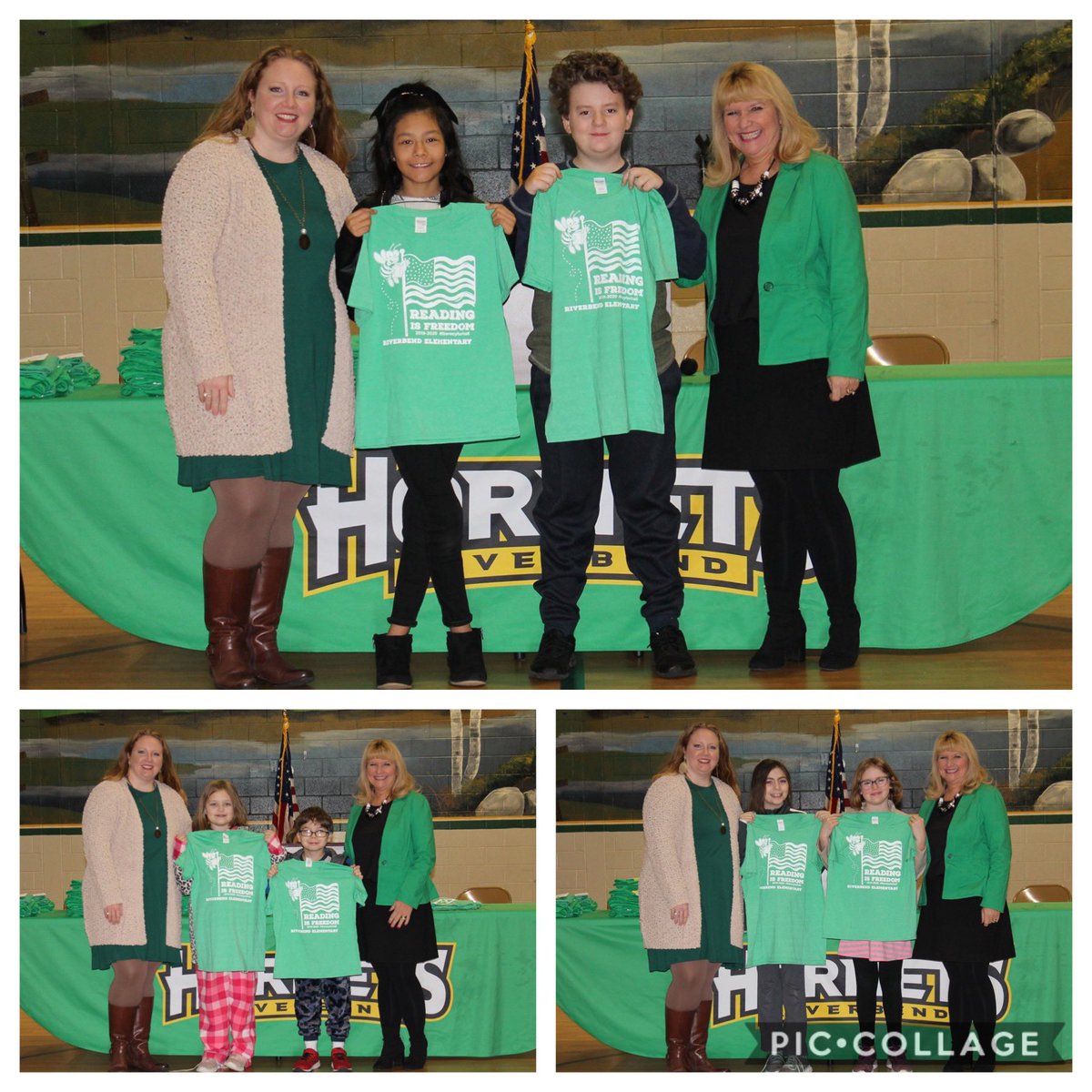 riverbendes's tweet photo. These students are our latest group of #acceleratedreaders Thank you to Lanier HVAC Services for sponsoring our t-shirts! #literacyforHall #riverbendrocks https://t.co/pUmnzsrS9V