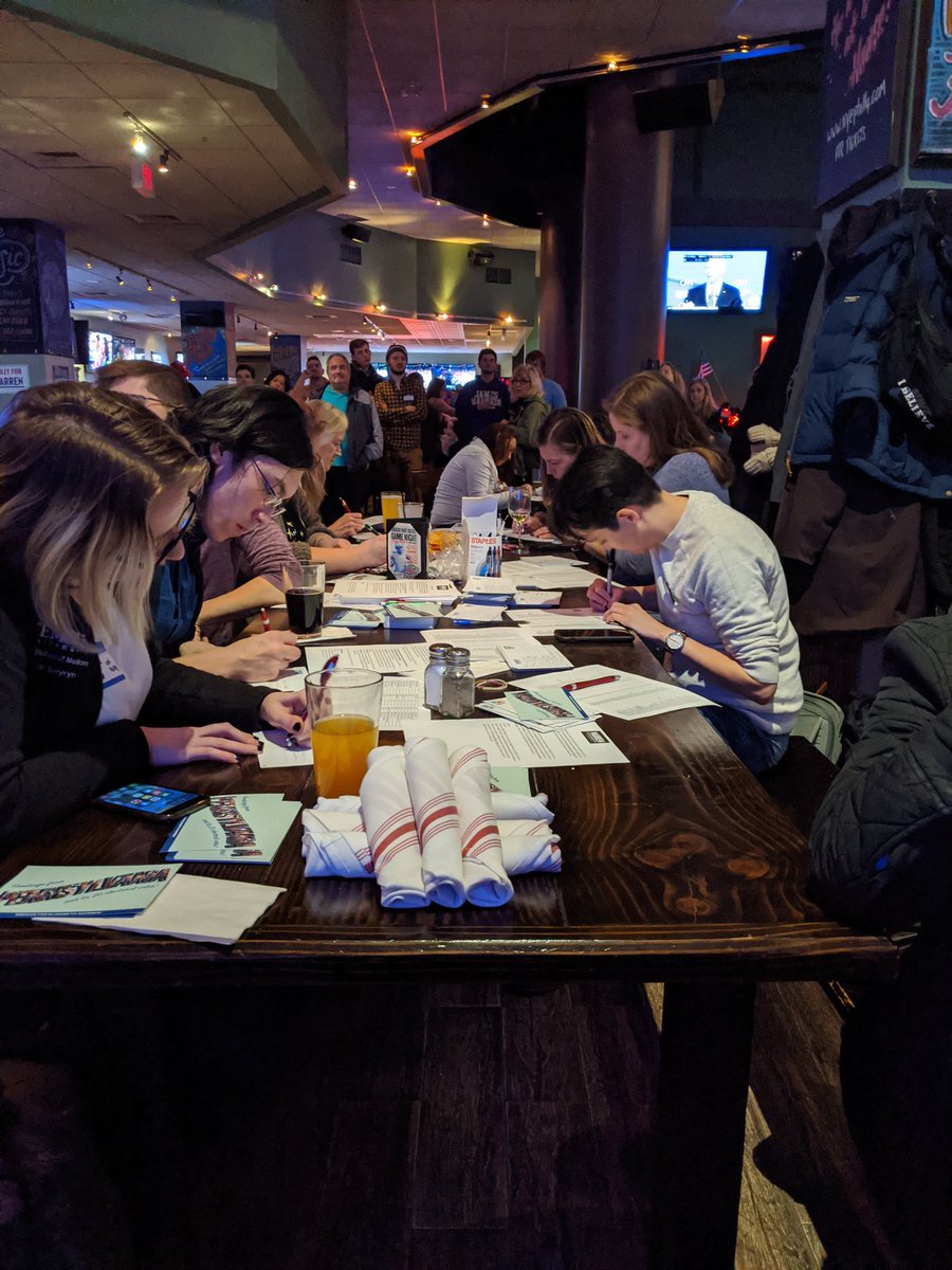 phillyforwarren's tweet photo. We're multi-tasking at our #DemDebate #WarrenWatchParty - while cheering on @ewarren, we are also writing postcards to voters in IA to tell them why we support #TeamWarren ๐
CC: @IAforWarren https://t.co/xtfdqYKLaJ