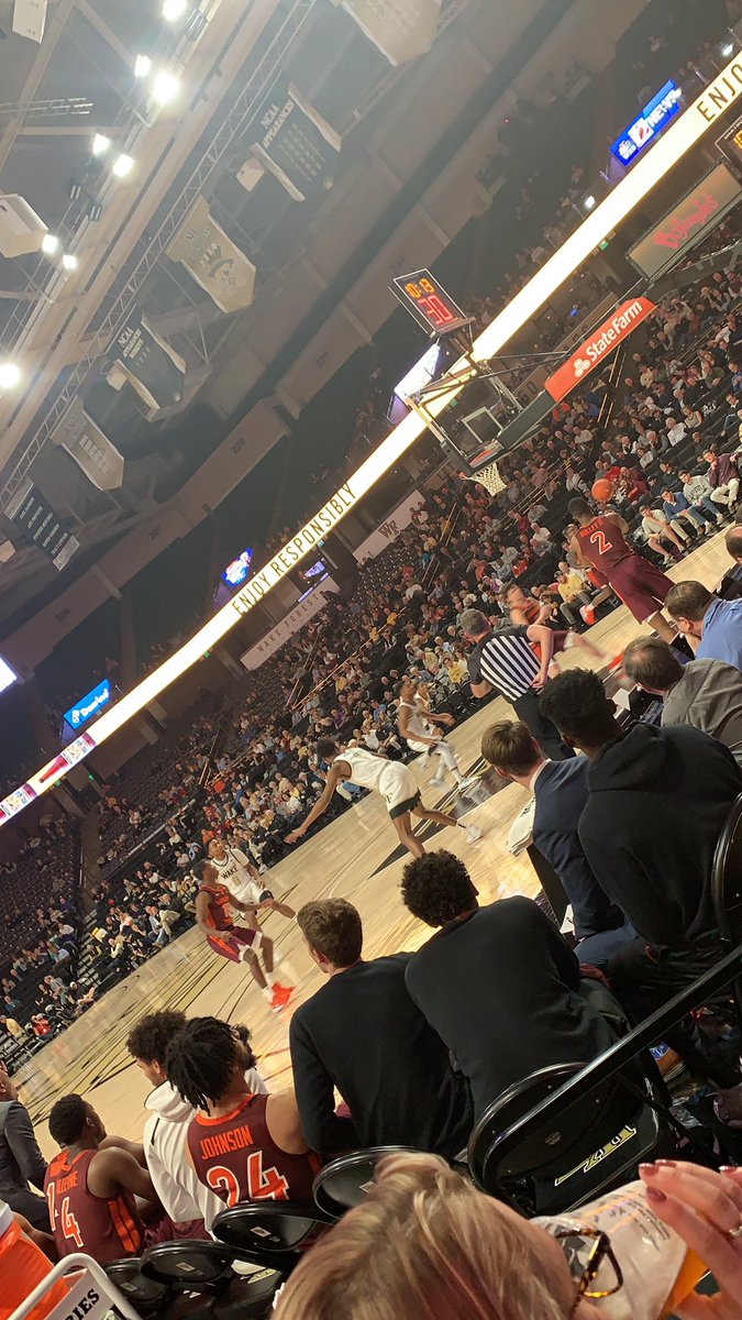 tre11turner's tweet photo. Here with @HenBoss2 
Let’s go @HokiesMBB ‼️‼️ #VTvsWAKE https://t.co/7d7DQoYjxr