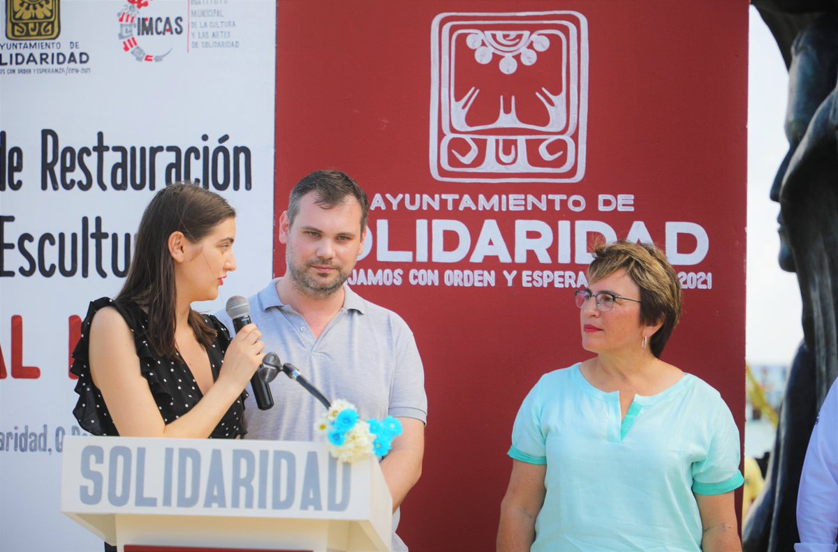 LauraBeristain's tweet photo. Me dio mucho gusto saludar a @JosipaPalac, presidenta de @ICDOat, y a su equipo, que nos visitan para realizar un festival que impulsará la cultura maya. Estoy muy agradecida por su trabajo y por supuesto cuentan con todo nuestro apoyo. ¡Bienvenidos! #Solidaridad #PlayaDelCarmen. https://t.co/hTESDkmJDy