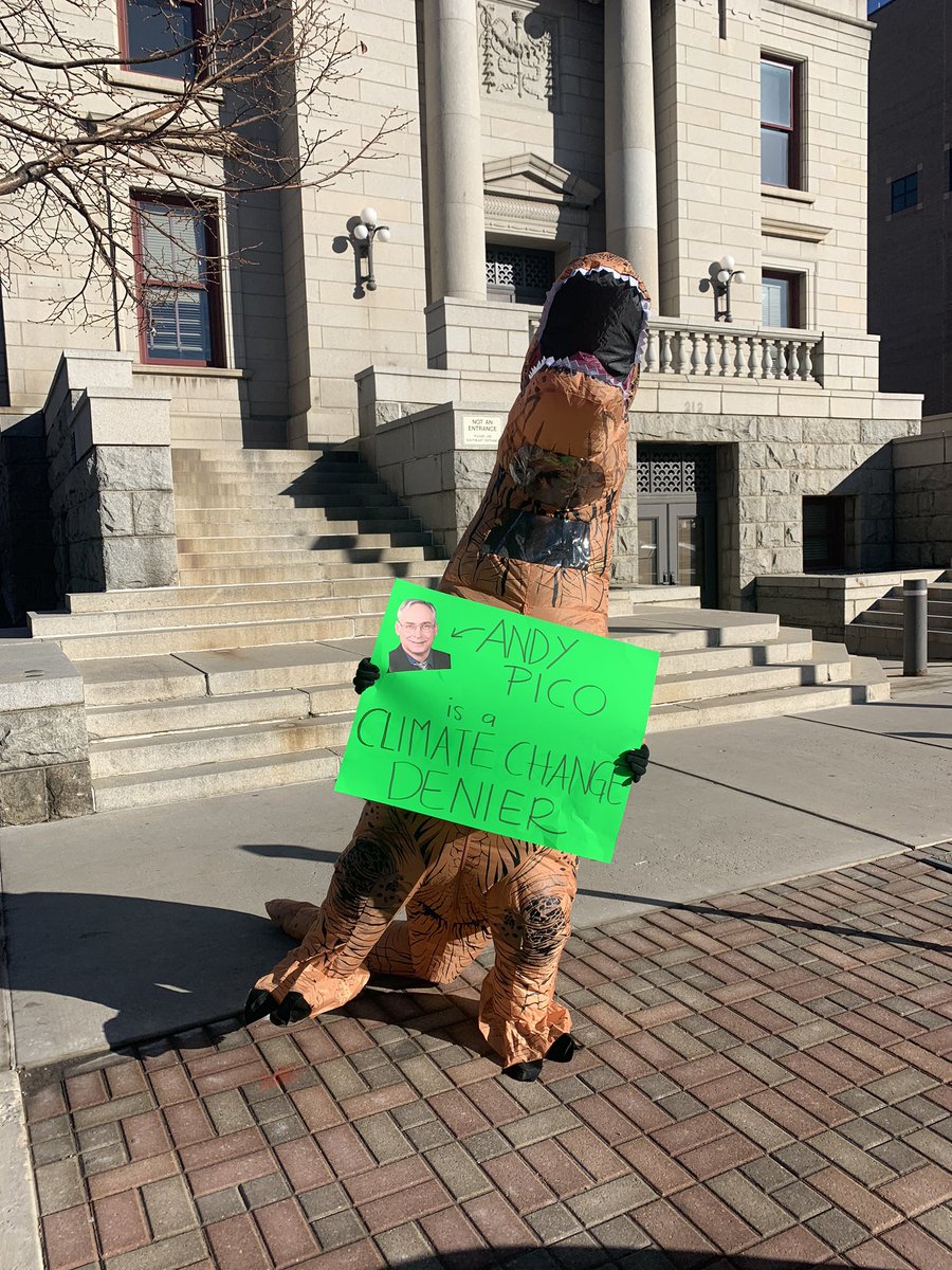 AmyGthe1andonly's tweet photo. I keep thinking about how I have the best friend in the world. I mean who else takes time out of their morning to trounce around downtown in a blow up Dino costume with me as their sidekick? @jessicalawyer2 does!!! #causingaruckus #shesthebest https://t.co/6SaSqwBOfZ