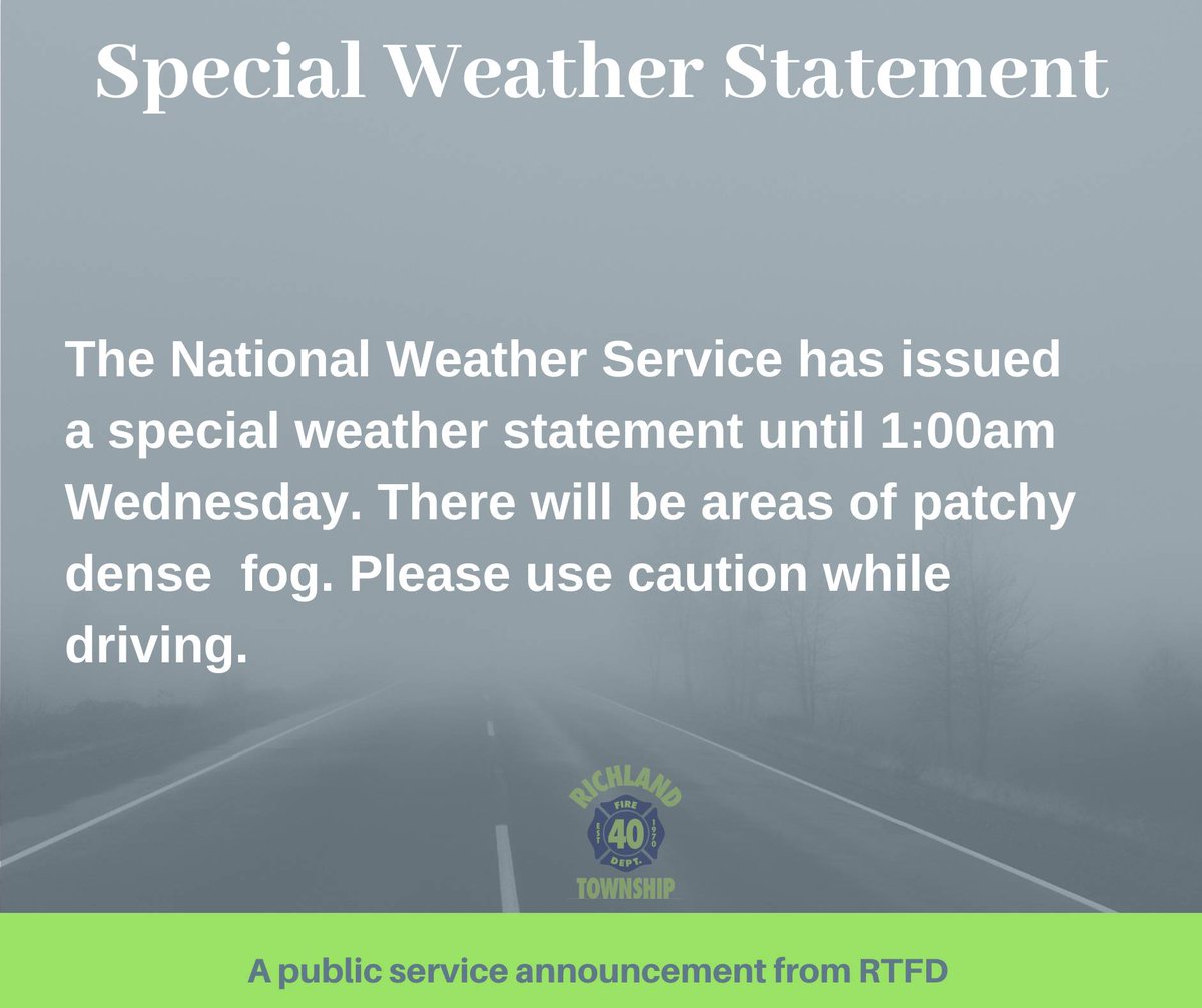 RTFD_40's tweet photo. #RTFD40 #ItsFoggyOut #UseCaution https://t.co/EL6FS8u6dQ