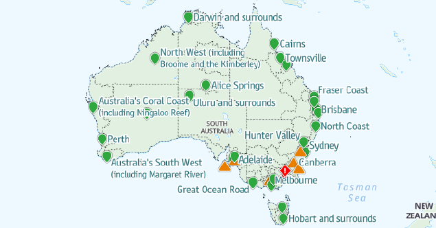 Many #ausbiz that rely on tourism are still operating across 🇦🇺 If you have planned a holiday to Australia, don't just cancel - see updates from <a href="/TourismAus/">Tourism Australia</a> on bushfire affected areas: bit.ly/3a0rBu6