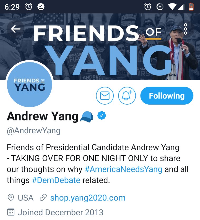 slipjay's tweet photo. Tonight only, because #AmericaNeedsYang Captain Midnight will be live-tweeting the debate from Andrew's account. #normmacdonald #LetYangDebate https://t.co/OtSFZ5jJIq