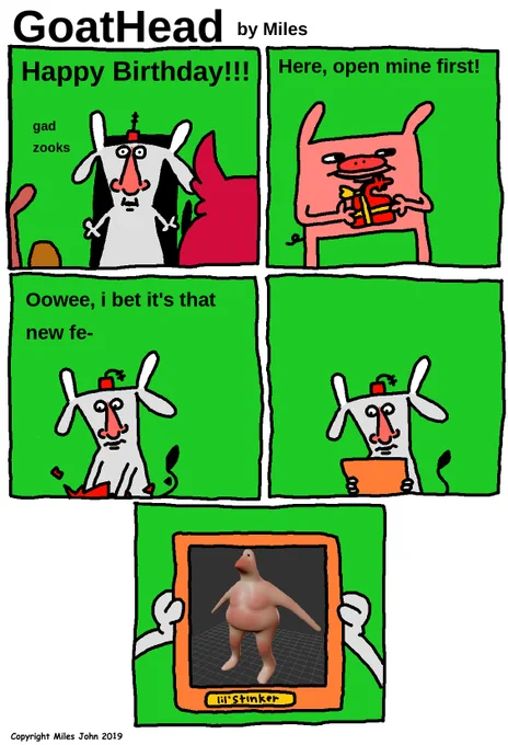 GoatHead Episode 50: Cake Day
#GoatHead #Webcomic #webcomics 