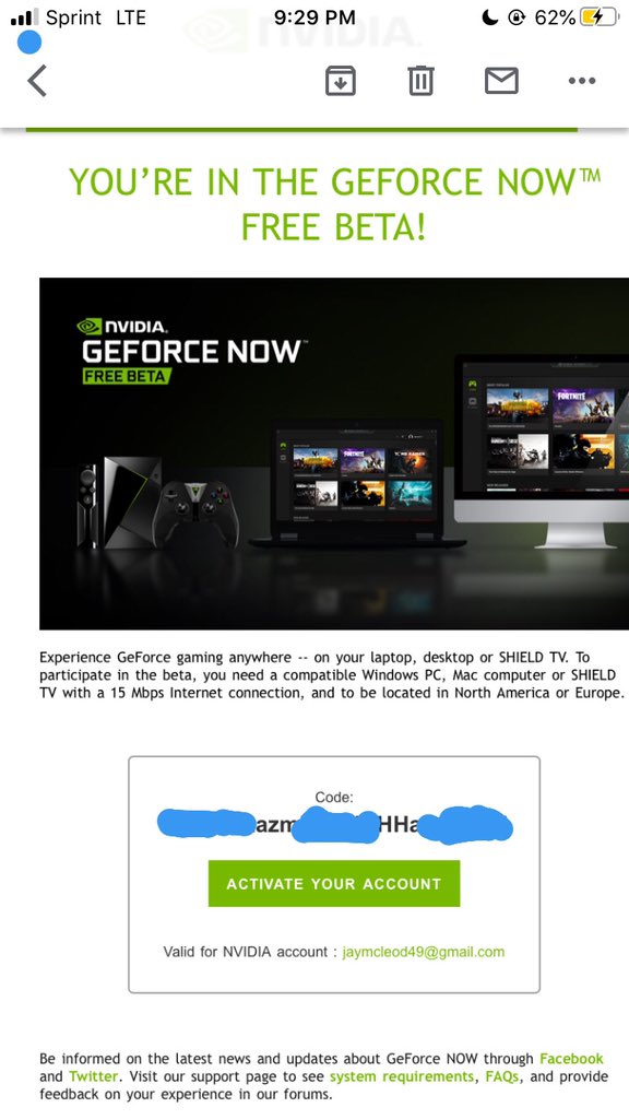 Afrojay On Twitter Giving Away A Geforce Beta Code Geforce Now Allows You To Play Games From A Cloud Server Without Having To Install The Game Fortnite Cod Rocket League Etc Any