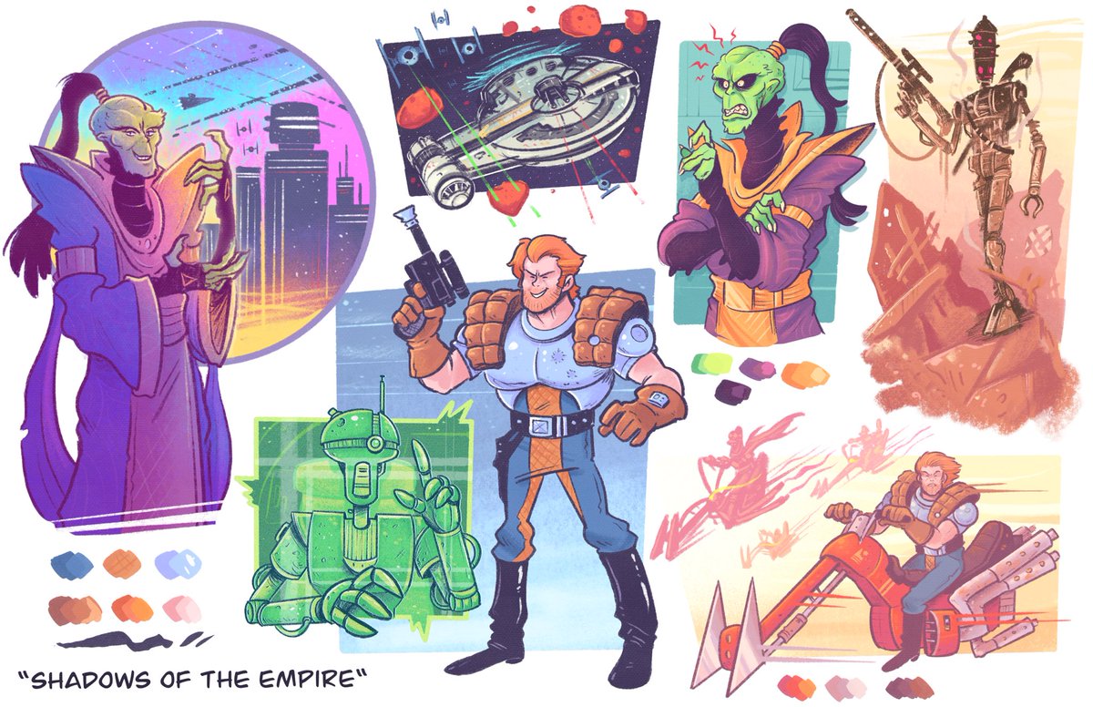 LowBudgetGhost's tweet image. Happy #PortfolioDay I’m Sean, I do a lot of character design and conceptual type work (I love robots, monsters n’ weirdos) 🤖👹🐲 currently working on some small personal projects, any shares would be greatly appreciated and thanks for lookin’ !