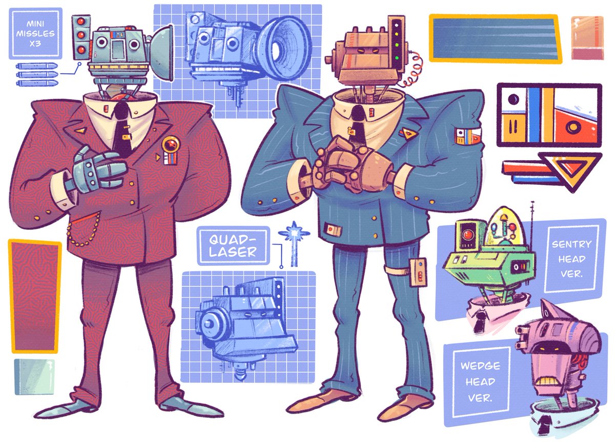 LowBudgetGhost's tweet image. Happy #PortfolioDay I’m Sean, I do a lot of character design and conceptual type work (I love robots, monsters n’ weirdos) 🤖👹🐲 currently working on some small personal projects, any shares would be greatly appreciated and thanks for lookin’ !