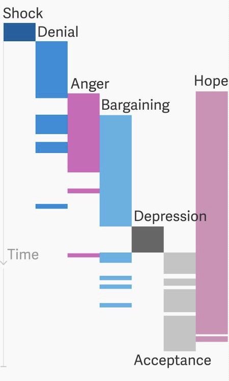 Torimabbitt's tweet photo. Seven stages of someone not answering your text message https://t.co/cSttGYyAck