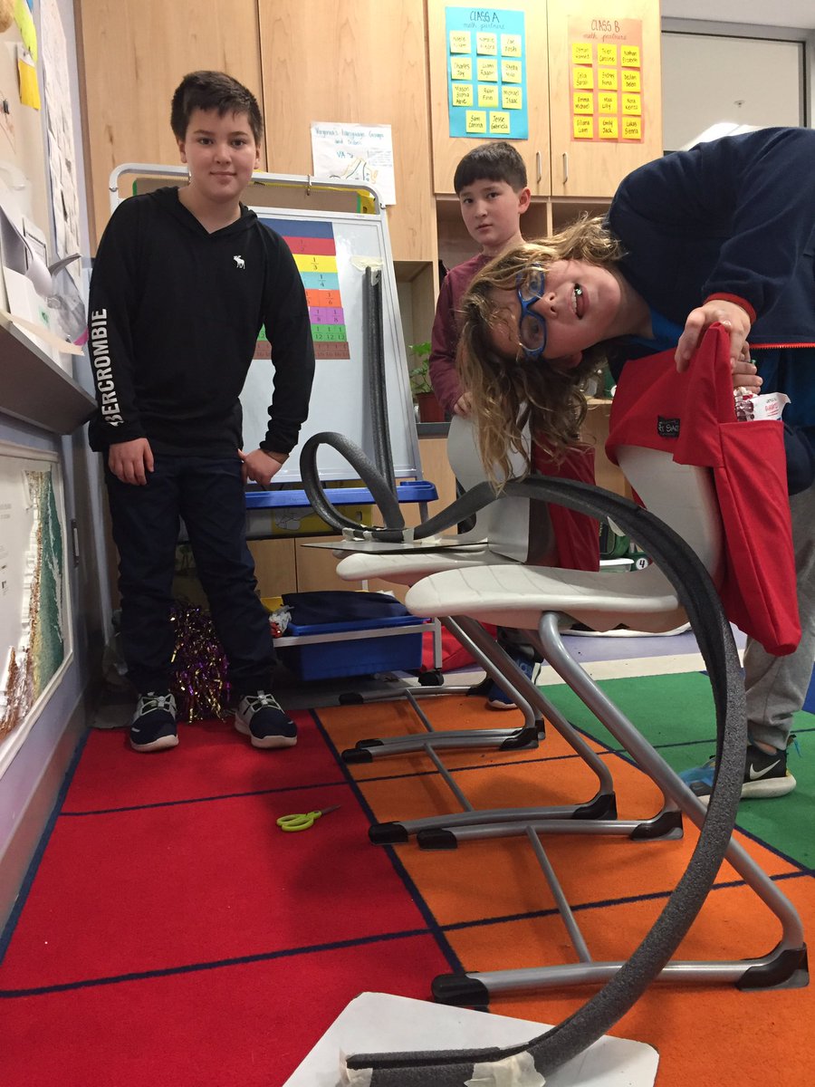 MissAppaiah's tweet photo. We finally got to apply all that we’ve learned about force, motion, potential and kinetic energy, velocity, and friction in our science roller coaster lab today! @DiscoveryAPS https://t.co/Py3M1SZlYp