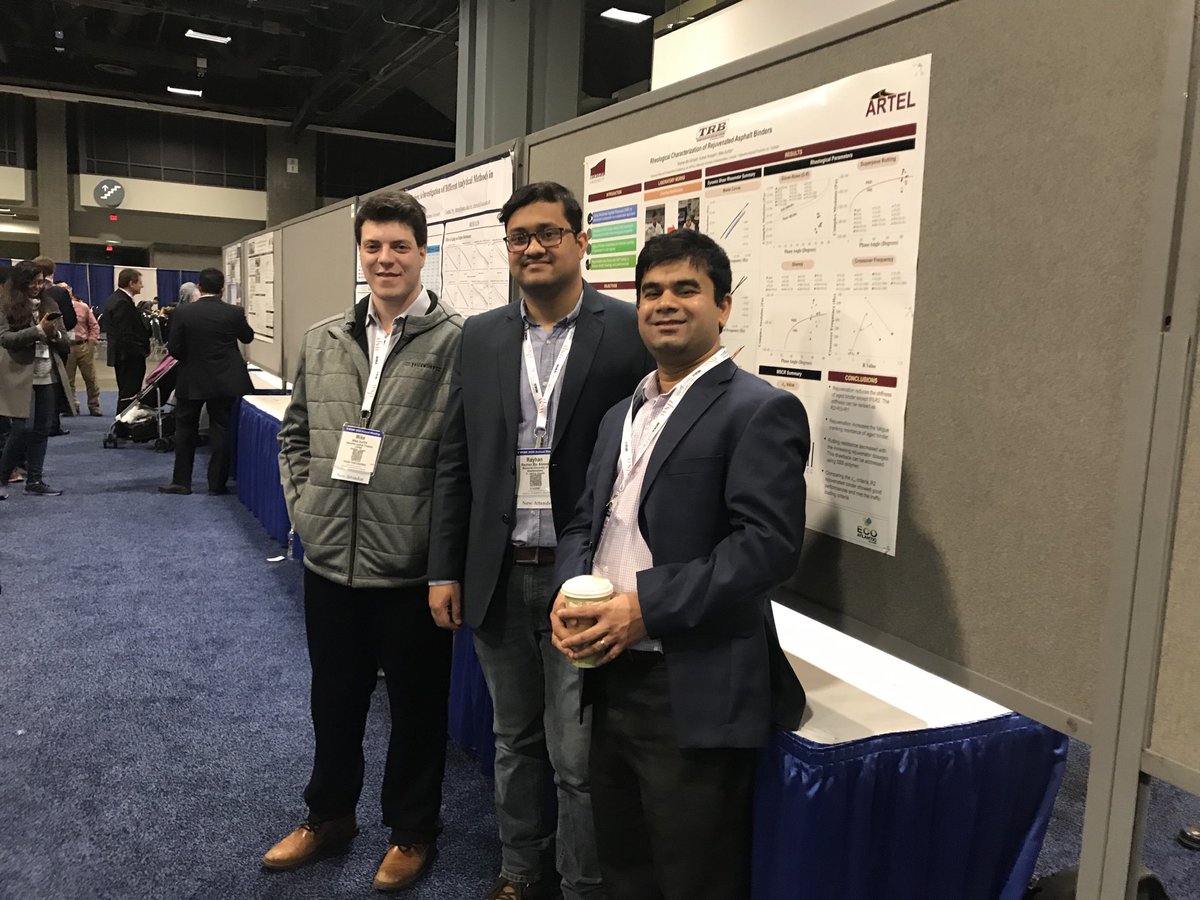 KamalH_Carleton's tweet photo. Memorial’s pavement research group ⁦@MUN_ARTEL⁩ is presenting at 99th TRB annual meeting in Washington DC! https://t.co/cbISdLMBPA