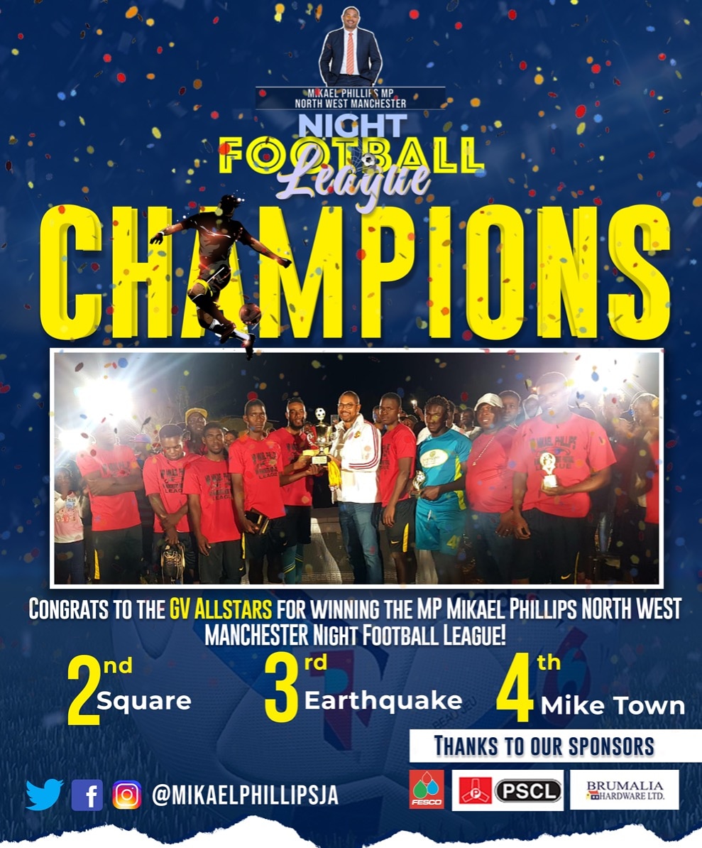 MikaelPhillips's tweet photo. Wow! Can you imagine that the 5 weeks are over already? An unforgettable experience.
Greenvale is the most violent community in NW Manchester and there has been no reports of criminal activity during the games. That's the power of #sports right there.
#OneVision #NWManchester https://t.co/s3EwKcBUVq